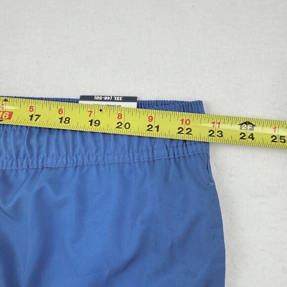 George Men Blue Striped Quick Dry Swim Shorts UPF 50 Elastic Waist 3XL 48-50 NWT - Picture 8 of 11